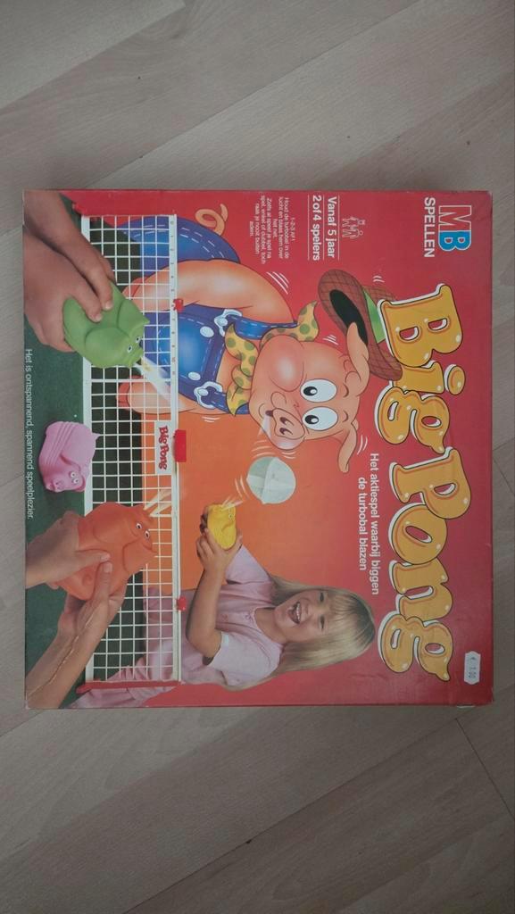 Big Pong MB Spellen - Actiespel met blazende biggen!, Hobby en Vrije tijd, Gezelschapsspellen | Bordspellen, Zo goed als nieuw
