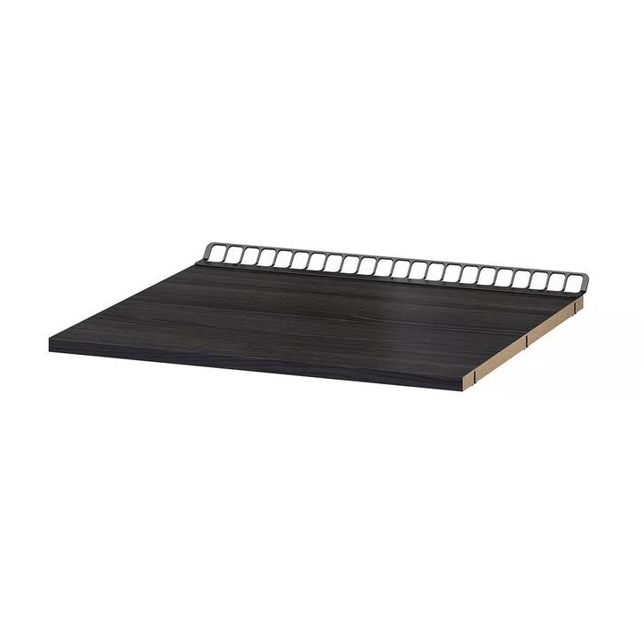IKEA Utrusta geventileerde plank 60 cm zwart houtlook,, Huis en Inrichting, Keuken | Keukenelementen, Gebruikt, Ophalen of Verzenden