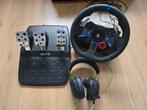 Logitech G29 Racestuur, pedalen + headset - PS4/PS5/PC, Spelcomputers en Games, Ophalen, Zo goed als nieuw, Stuur of Pedalen