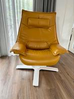 Natuzzi Italia Re-Vive fauteuil Queen in Le Mans Dove leder, Huis en Inrichting, Ophalen of Verzenden, Zo goed als nieuw, 75 tot 100 cm