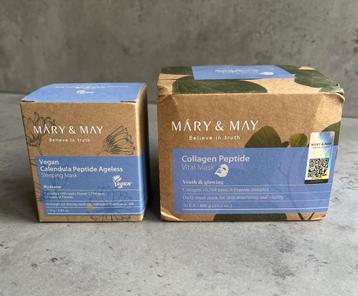 Mary & May Collagen Mask & sleeping mask set van 2 stuks beschikbaar voor biedingen