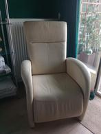 Uitklapbare luie stoel, Huis en Inrichting, Fauteuils, Ophalen, Zo goed als nieuw, 75 tot 100 cm, Leer