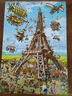 D Toys Eiffeltoren Cartoon Puzzel 1000 Stukjes, Ophalen of Verzenden, 500 t/m 1500 stukjes, Zo goed als nieuw, Legpuzzel