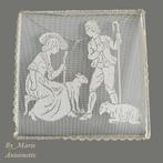 Vintage-raamdecoratie-kantklos-romantische afbeelding., Ophalen of Verzenden, Zo goed als nieuw