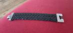 Zwarte Gevlochten Armband, Ophalen of Verzenden, Gebruikt, Zwart, Overige materialen