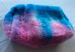Mooie grote tie dye fluffy pluche super zacht etui toilettas, Verzenden, Nieuw, Roze, Jongen of Meisje