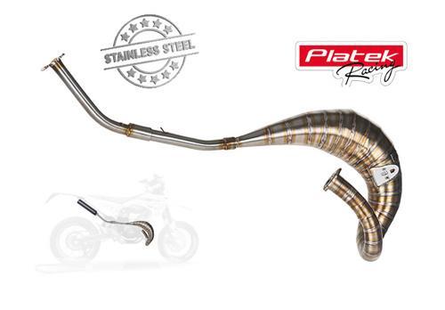 RvS Platek Racing uitlaat, model 50-70 rechtsom voor Derbi, Fietsen en Brommers, Brommers | Tuning en Styling, Nieuw, Ophalen of Verzenden