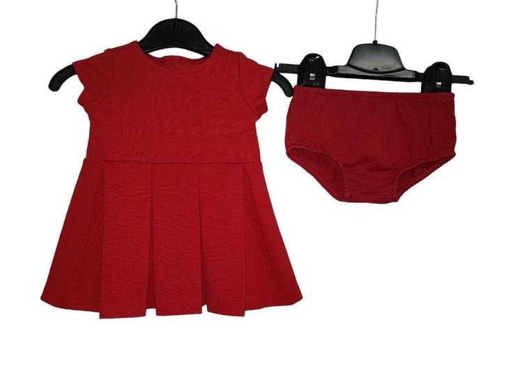 Prachtig rood RALPH LAUREN jurkje in maat 6 mnd/68., Kinderen en Baby's, Babykleding | Maat 68, Zo goed als nieuw, Meisje, Setje