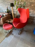 Egg chair met voetenbankje, Ophalen, Zo goed als nieuw, 75 tot 100 cm, 50 tot 75 cm