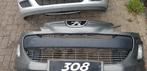 PEUGEOT 308 VOORBUMPER  BJ 2007, Auto-onderdelen, Ophalen of Verzenden, Gebruikt, Voor, Bumper