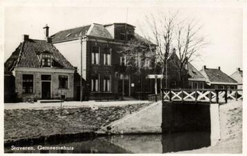 Staveren, Gemeentehuis - brug - 1949 gelopen beschikbaar voor biedingen