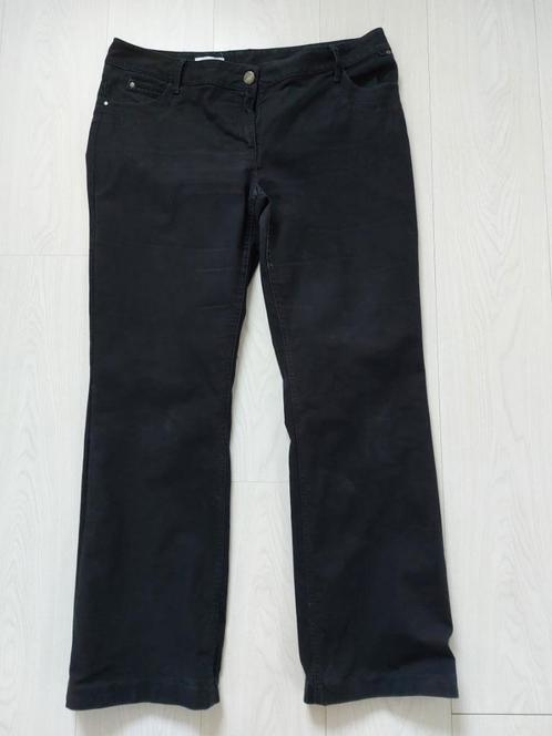 Yessica zwarte broek mt.48, Kleding | Dames, Broeken en Pantalons, Zo goed als nieuw, Maat 46/48 (XL) of groter, Zwart, Lang, Ophalen of Verzenden