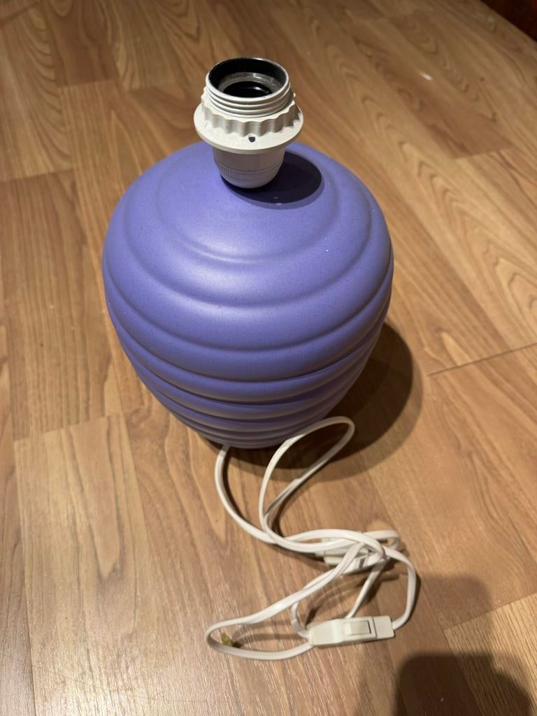 Aardewerk Lampenvoet - Mat Paars, Ophalen of Verzenden, Nieuw, Overige materialen, Minder dan 100 cm