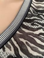 J548 Marc Cain 36=S fijn-gebreide trui top MarcCain zwart, Kleding | Dames, Zwart, Ophalen of Verzenden, Zo goed als nieuw, Maat 36 (S)