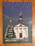 Grote Kerstkaart Rotonde Kerk Terbant, Ophalen of Verzenden, 1980 tot heden, Ongelopen, Friesland