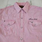 PME Legend overhemd XL drukknopen geruit roze, Kleding | Heren, Overhemden, Ophalen of Verzenden, Zo goed als nieuw, Roze, Pme Legend