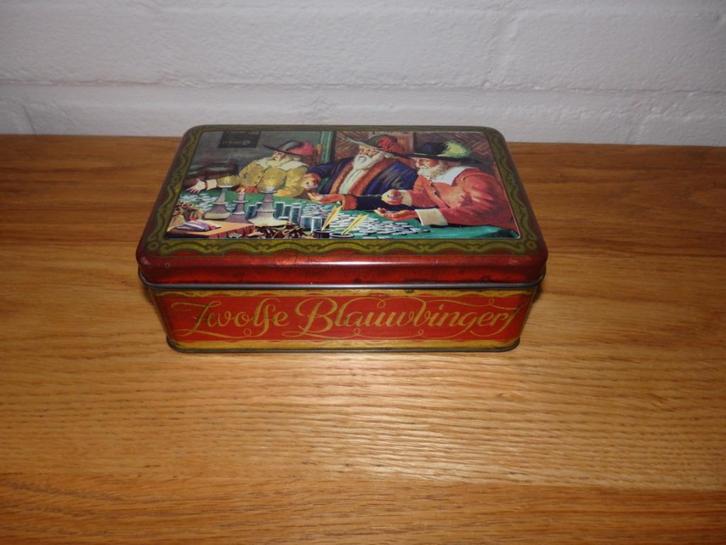 Vintage Koek blik trommel van Zwolse Blauwvingers, Huis en Inrichting, Keuken | Keukenbenodigdheden, Gebruikt, Ophalen of Verzenden