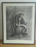tekening oude vrouw R. Bracke (1913 - ? ), Ophalen