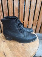 DUREA Prachtige lederen veterlaarsjes maat H 5,5 / 38,5, Kleding | Dames, Ophalen of Verzenden, Zo goed als nieuw, Zwart