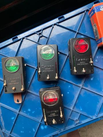 Daimon 2233 zaklamp wit rood groen glas 2 nieuwe beschikbaar voor biedingen