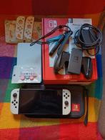 Nintendo Switch OLED met Doos + accessoires, Spelcomputers en Games, Spelcomputers | Nintendo Switch, Ophalen of Verzenden, Zo goed als nieuw
