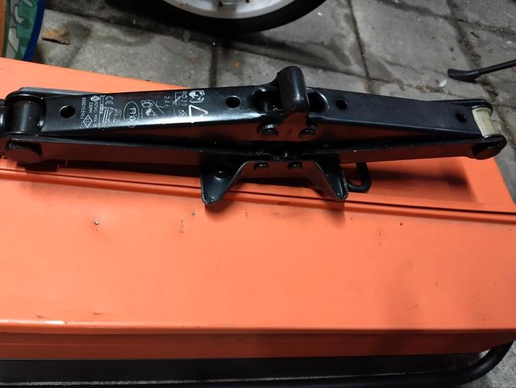 Schaarkrik - Renault/Peugeot, Auto diversen, Krikken, Gebruikt, Schaarkrik, Manueel, Ophalen