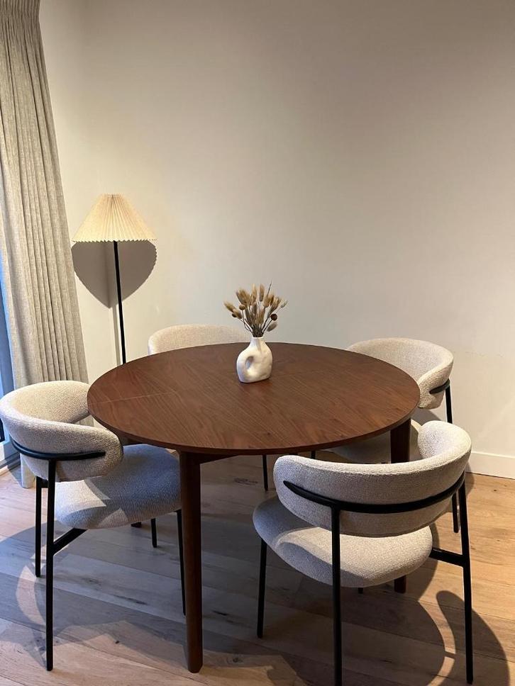 4x Stolen Studio Copenhagen / Chairs / Upholstered / set 4x, Huis en Inrichting, Stoelen, Zo goed als nieuw, Vier, Metaal, Stof