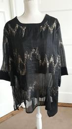 Prachtige zwarte hes van ALEXO      maat 52, Kleding | Dames, Grote Maten, Alexo, Verzenden, Zo goed als nieuw, Blouse of Tuniek