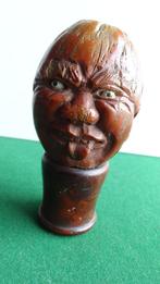 Schitterende antieke wandelstok knop 19e eeuw, Antiek en Kunst, Ophalen of Verzenden