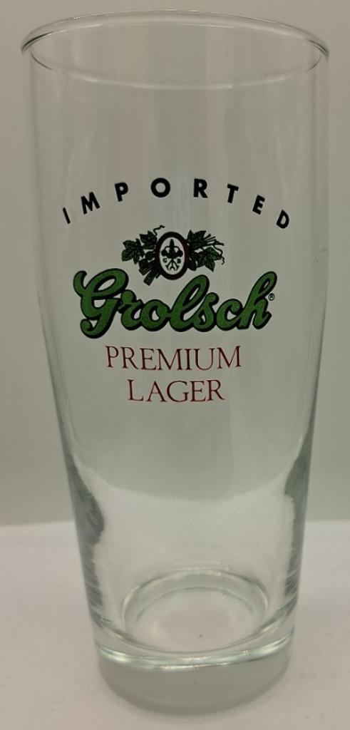 Grolsch Bierglas Premium Lager Imported, Verzamelen, Biermerken, Gebruikt, Glas of Glazen, Grolsch, Ophalen of Verzenden