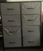 6 fabric chest of drawers. Steel frame, wooden top., Huis en Inrichting, Kasten | Schoenenkasten, Ophalen of Verzenden, Zo goed als nieuw