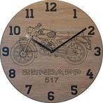 Themaklok met een Zundapp 517 brommer als thema, Ophalen of Verzenden, Nieuw, Wandklok