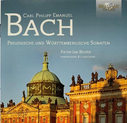 CPE BACH Preussische... sonaten 3 - CD BELDER BRILLIANT ZGAN, Cd's en Dvd's, Cd's | Klassiek, Zo goed als nieuw, Kamermuziek, Boxset