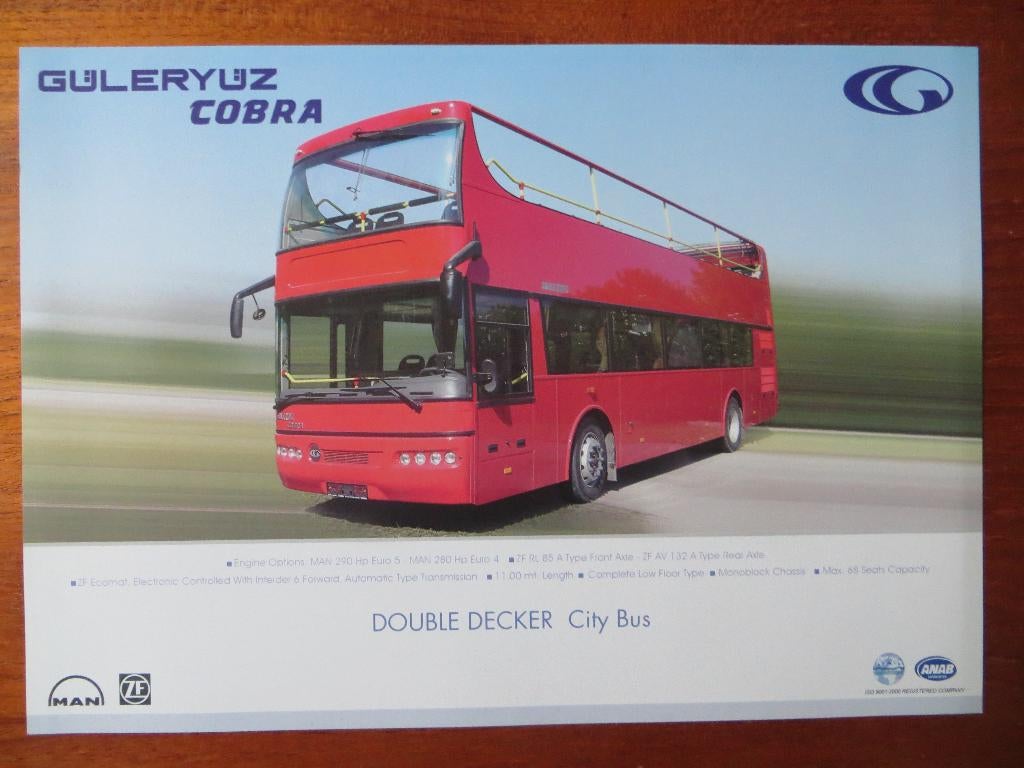 Güleryüz Cobra Double Decker City Bus, Ophalen of Verzenden, Nieuw, Overige merken