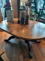 Landelijke ovale verlengbare eettafel, Huis en Inrichting, Tafels | Eettafels, Ophalen, Gebruikt, 100 tot 150 cm, Landelijk