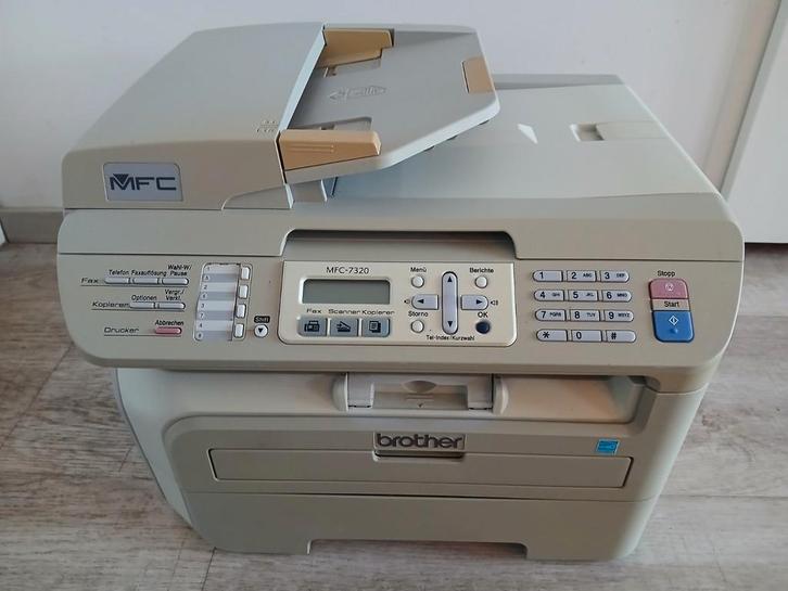 Brother MFC-7320 Laserprinter - Fax, Print, Kopie, Computers en Software, Printers, Gebruikt, All-in-one, Laserprinter, Faxen