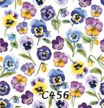 Servetten decoupage/bullet journal – viooltjes C456, Verzenden, Nieuw, Materiaal