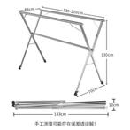Extendable Clothes Rack with Wheels, Ophalen, Met wielen, Nieuw