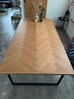 Visgraat eettafel, Huis en Inrichting, Ophalen, Gebruikt, 200 cm of meer, 50 tot 100 cm