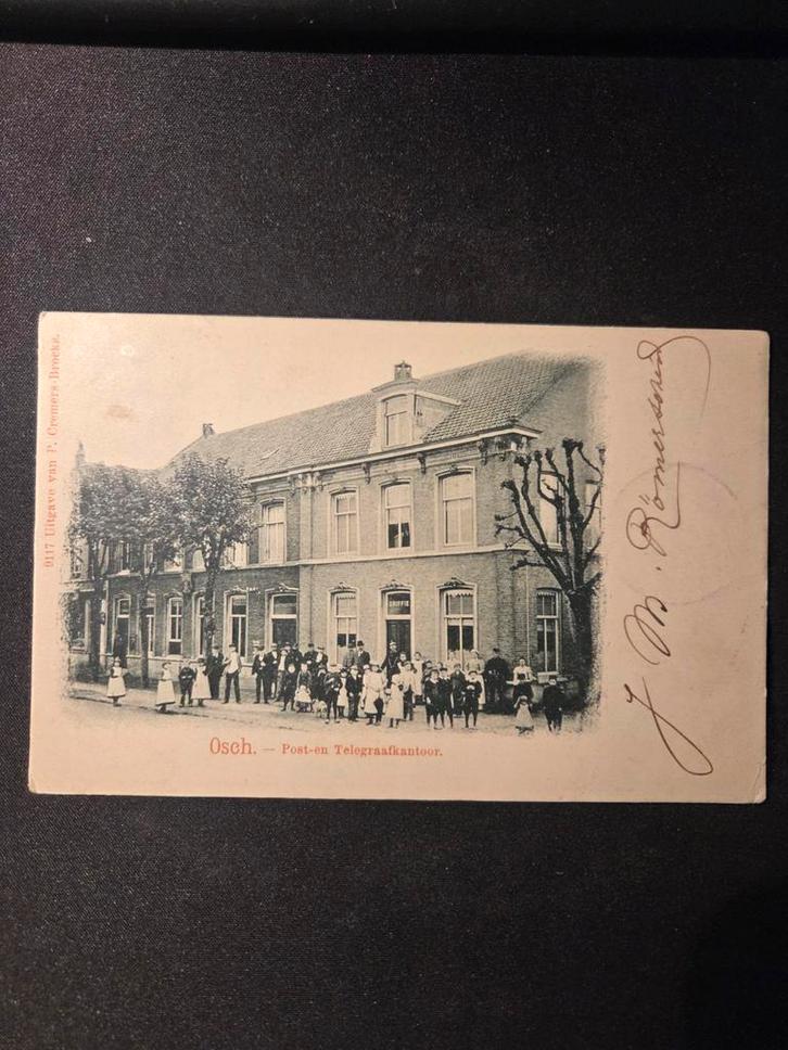 @@ Anschichtkaart Heuvel Osch Oss post/telegraafkantoor @, Verzamelen, Ansichtkaarten | Nederland, Gelopen, Noord-Brabant, Voor 1920