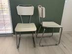 2 Gispen of de Wit Stoelen?, Ophalen of Verzenden, Gebruikt, Wit, Twee