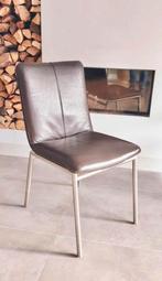 4/6 bruin leder & Hazel Dafur design eetkamerstoelen, Ophalen, Dafur, Bruin, Henders en Hazel