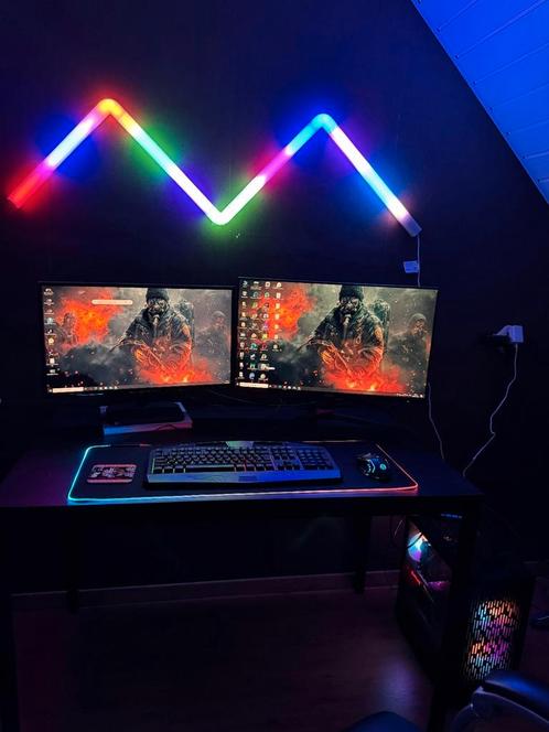 Volledige RGB Gaming Setup – Klaar om te gamen!, Spelcomputers en Games, Games | Pc, Zo goed als nieuw, 1 speler, Vanaf 12 jaar