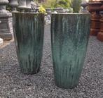 Grote geglazuurd potten in vier kleuren en twee maten nieuw., Ophalen, Rond, Nieuw, Overige materialen