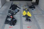 2x Complete Duikuitrusting – TUSA, MARES & CRESSI, Watersport en Boten, Duiken, Ophalen, Gebruikt, Duikpak