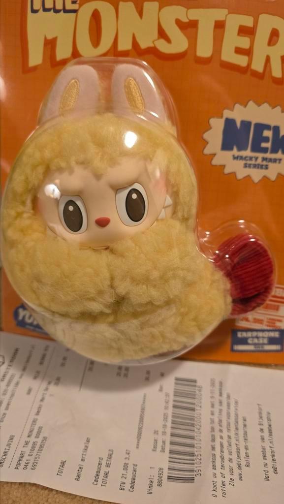 New Popmart Shrimp Tempura Labubu bagcharm for airpods, Antiek en Kunst, Kunst | Overige Kunst, Ophalen of Verzenden