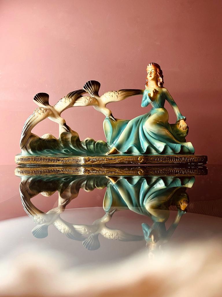 ART DECO SCULPTUUR(verzenden mogelijk), Antiek en Kunst, Antiek | Keramiek en Aardewerk, Ophalen of Verzenden