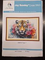 Borduurpakket nieuw: Tijger, Ophalen of Verzenden, Nieuw, Handborduren, Borduurpakket
