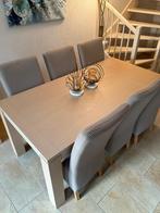 Moderne Eettafel uitschuifbaar met 6 stoelen., Ophalen