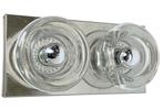 vintage wandlamp Cosack chrome glas designer, Ophalen, Zo goed als nieuw, Glas, Vintage design